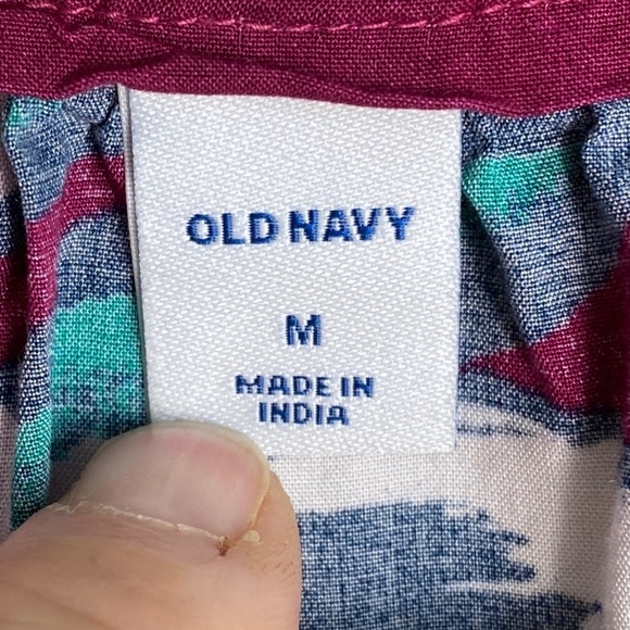 Old Navy Women's Maroon Sleeveless V-neck Lightweight Summer Dress Size Medium - Picture 2 of 11